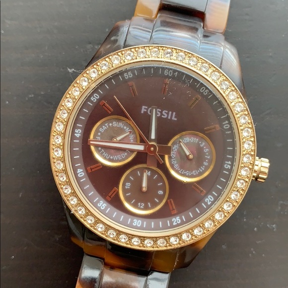 Fossil Caleigh Multifunction Tortoise Watch - Picture 2 of 4
